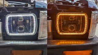 1989-1995 Toyota Pickup LED Headlight Install | Switchback | Halo