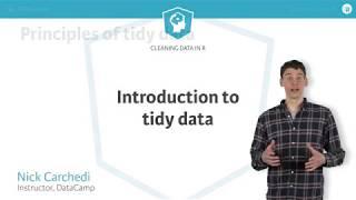 Principles of tidy data