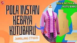 Pola Instan Kebaya Kutu Baru JAMBLANG STUDIO