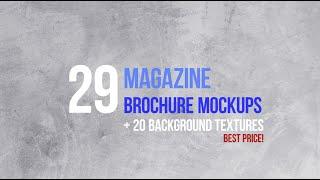 29 Magazine Brochure MockUps (.PSD) + 20 Background Textures. Best Price!