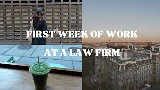 My First Week Working at a Law Firm Vlog | Work Diaries