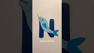 “N” is for Narwhal  #alphabet #narwhal