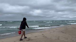 Rockhounding  - The Cold Winds Of Fall - Lake Huron!!! Northern Michigan Rocks!!!