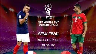 Fifa Qatar 2022 المنتخب المغربي ضد المنتخب الفرنسي