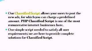 Classified ads Script, Readymade Classified Script, Classified Script, PHP Classified Script