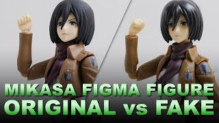 Mikasa Figma Figure - Original vs Fake Copy - Attack on Titan