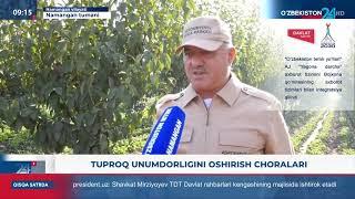O'ZBEKISTON 24  Tuproq unumdorligini oshirish choralari