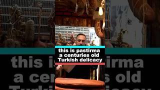 this is pastirma a centuries old Turkish delicacy. #delicous #facts #streetfood #youtube