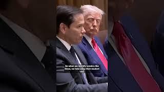 Marco Rubio talks on revoked student visas
