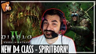 I PLAYED THE NEW D4 CLASS!!! - SPIRITBORN - Diablo 4