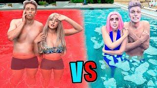 HOT vs COLD pool couples Challenge!