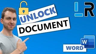 MS Word: Unlock Document For Editing - 1 MINUTE