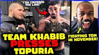 Ilia Topuria GETS PRESSED by Team Khabib, "You Crossed The Line!", Jones vs. Aspinall DATE LEAKED!