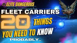 The Ultimate Guide to Fleet Carriers in Elite Dangerous: Everything You Need to Know!