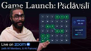 Best Sanskrit Game Online : Launch & First Play-along of #Padavali #SanskritGame