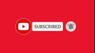 Red YouTube Animated Subscribe Button - Green Screen Button Template Animation #5 || GreenScreensDIY