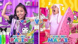 LEIKA KAMAR RAJIN VS TOMPEL KAMAR MALAS  CHALLENGE DI KAMAR SERBA KUROMI DAN MY MELODY