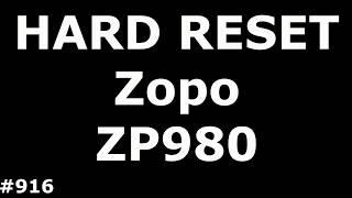 Сброс настроек Zopo ZP980 (Hard Reset Zopo ZP980)