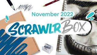 IT'S FINALLY HERE!! // ScrawlrBox November 2022 UNBOXING! // EmilyArts