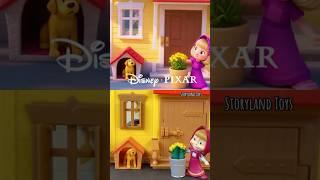 Day 21: Masha and the Bear | Storyland Toys Side by Side Disney Pixar (Filter) | Stop Motion Short