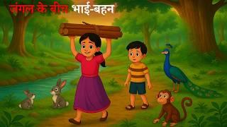 जंगल ने अपनाया | Jungle Ne Apnaya | Hindi Story | Hindi Kahani | Moral Stories | Cartoon Kahaniya