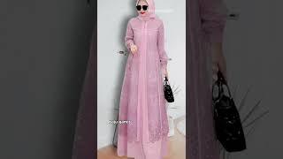 Sentuhan kemewahan membaur dalam tiap detil desain. Baju gamis brokat terbaru 2024 simple elegan me