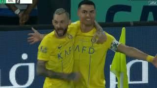 Cristiano Ronaldo CRAZY goal vs Al Ahli (Firmino and Mahrez Team)(22/09/23)