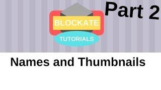 [Roblox Blockate] How to Change Names and Thumbnails