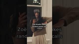 Zoë Kravitz makes pranks calls #thebatman #batman #catwoman #zoekravitz #prankcall