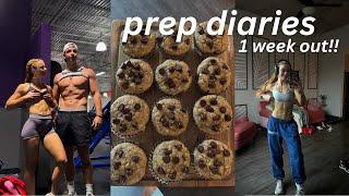 bodybuilding prep diaries: 1 week out | a super chatty day in the life on prep