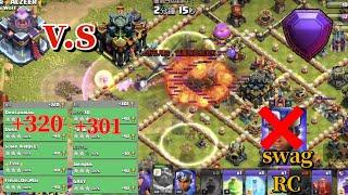 th15 v.s th17 +320,+301 in Legend League  (Jan Day 1~2)(coc superwitch attack)