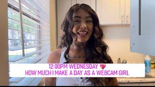 How much I make a day as a webcam model vlog number 2! #webcammodel #camgirl