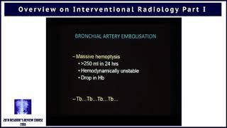 Overview on Interventional Radiology-Part I