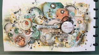 Art journal texture for 7 Dots Studio