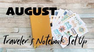 My Business Traveler's Notebook August Set Up | Sunflower Theme