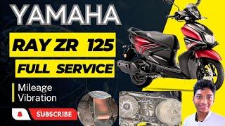 Yamaha Ray Zr 125 Vibration and Mileage Problem || Ray zr 125 Full Service #yamaha #rayzr125 #repair