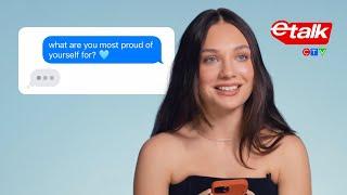 Maddie Ziegler Texts Her Fans | Etalk