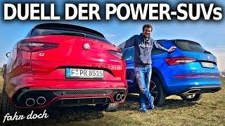 ALFA ROMEO STELVIO QV vs SKODA KODIAQ RS | Review und Fahrbericht | Fahr doch