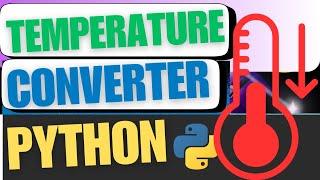 Build Temperature Converter in Python|Python Beginner Project #pythonforbeginners #python #python3