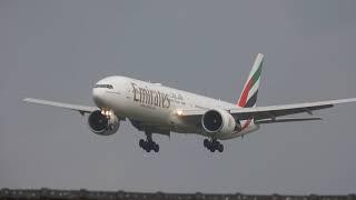 Nikon P1000- Emirates Boeing 777-31H(ER) A6-ECZ Landing into Newcastle Airport (11/04/22)