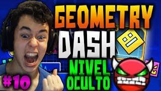 Geometry Dash! EL NIVEL OCULTO! EL NIVEL DEMONIACO!! #10 - TheGrefg