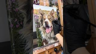 Hamish ️ pet portrait commission #petportrait #petportraitartist #painting #art #dogpainting