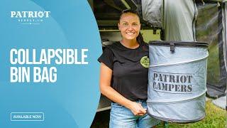 Patriot Campers Collapsible Bin Bags | The Ultimate Camping Bin!