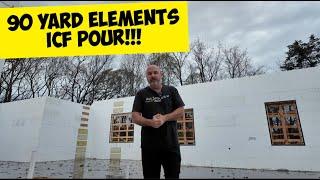 Pour Day!!! 13 Foot Tall Elements ICF Wall!!!