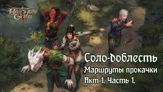 Baldur's Gate 3. Соло-доблесть. Гайд-маршрут по прокачке и квестам. Часть 1