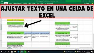  AJUSTAR TEXTO EN UNA CELDA DE EXCEL | JUSTIFICAR TEXTO