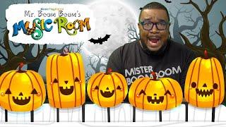 Five Little Pumpkins & Halloween Songs for Kids with Mr. Boom Boom | Music Class for Kids