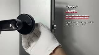 IISDOO NEW SMART DOOR LOCK INSTALLATION VIDEO