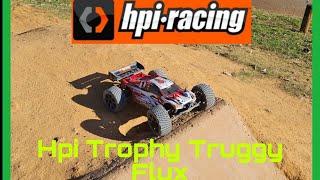 Hpi Trophy Truggy Flux Quick Bash On the Bmx Track #hpi #hpiracing