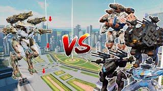 WR Eiffel[Nerf] VS All Titans Comparison |WAR ROBOTS|